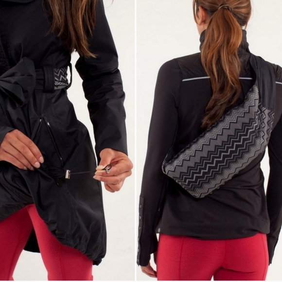 Lululemon Pedal Power Rain Jacket 10 Swift DWR Reversible Packable - Picture 8 of 16